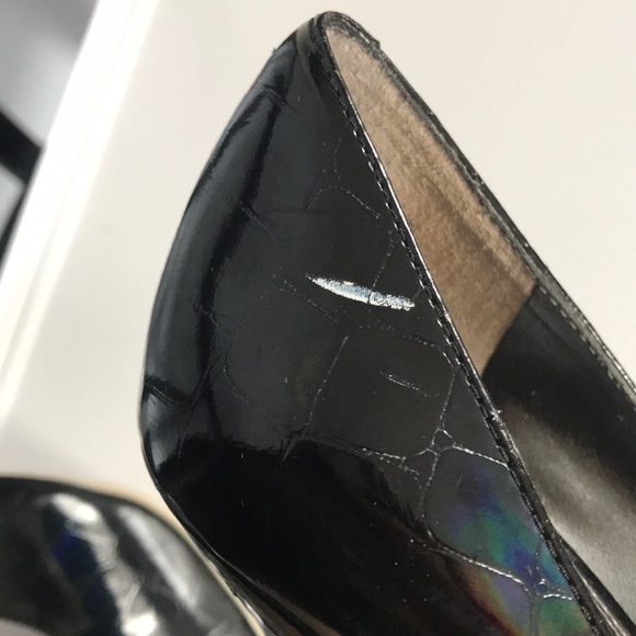 Enzo Angiolini Eamaylie 5.5M Black peep toe heels - Picture 14 of 16